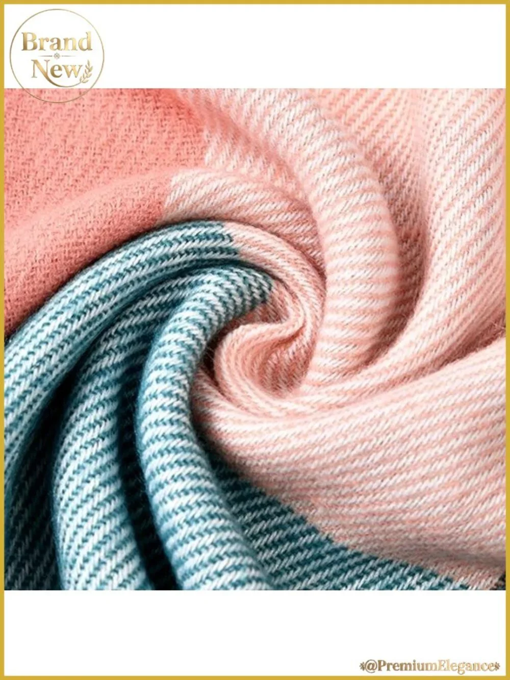 Oversized Plaid Blanket Scarf Shawl Wrap Acrylic Winter